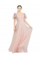Tulle A-Line Long Flutter Sleeves Formal Dress / Bridesmaid Dress Barrie