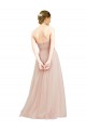 Tulle A-Line Long Sleeveless Open Back Semi Formal Dress / Bridesmaid Dress Barrie