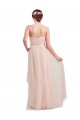 Tulle A-Line Long Sleeveless Pink Bridesmaid Dress / Evening Dress Barrie