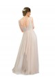 Tulle A-Line Long Sleeveless Open Back Semi Formal Evening Dress / Bridesmaid Dress Barrie