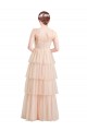 Tulle A-Line Long Sleeveless Semi Formal Evening Dress / Bridesmaid Dress Barrie