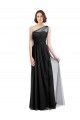 Tulle A-Line Sleeveless Black Bridesmaid Dress Barrie