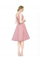 Tulle A-Line Knee Length Sleeveless Bridesmaid Gown Barrie