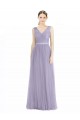 Tulle A-Line Sleeveless Lilac Bridesmaid Dress Barrie