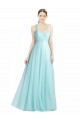 Tulle A-Line Sleeveless Mint Green Bridesmaid Dress Barrie