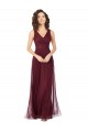 Tulle Long Sleeveless Bridesmaid Dress Barrie