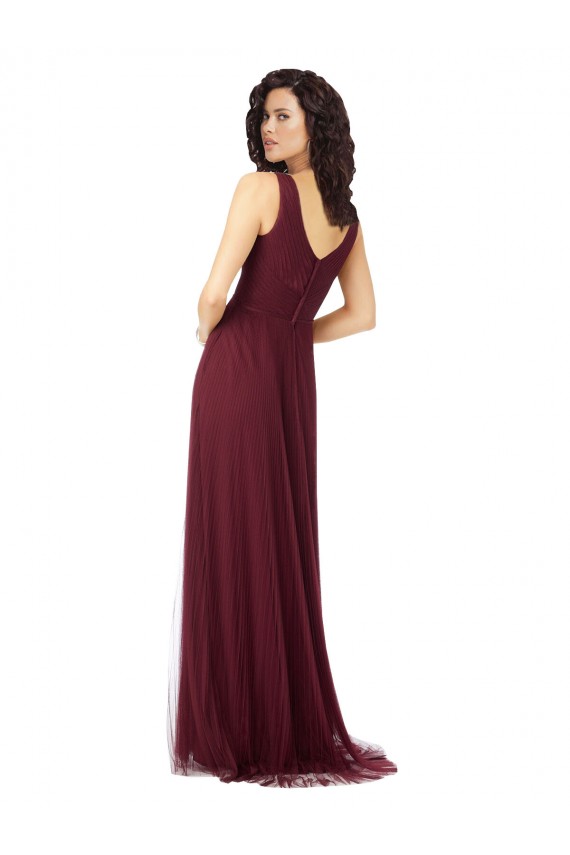 Tulle Long Sleeveless Bridesmaid Dress Barrie