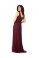 Tulle Long Sleeveless Bridesmaid Dress Barrie
