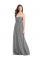 Tulle A-Line Long Sleeveless Bridesmaid Gown Barrie
