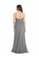 Tulle A-Line Long Sleeveless Bridesmaid Gown Barrie