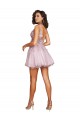 Tulle A-Line Short Sleeveless V-Back Bridesmaid Dress Barrie