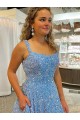 Velvet Sequin Court Train Sleeveless Prom Dress / Evening Dress Barrie