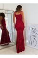 Velvet Sequin Sheath Long Sleeveless Prom Dress Barrie