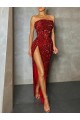 Velvet Sequin Sheath Long Sleeveless Evening Dress / Prom Dress Barrie