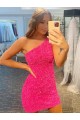 Velvet Sequin Short Sleeveless Velvet Sequin Homecoming Dress Barrie
