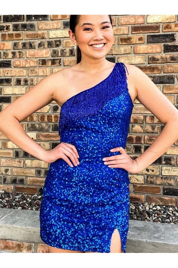 Velvet Sequin Sheath Short Sleeveless Prom Dress Barrie