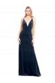 Stretch Velvet A-Line Long Sleeveless V-Back Prom Dress / Bridesmaid Dress Barrie