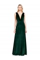 Stretch Velvet A-Line Long Sleeveless V-Back Bridesmaid Dress / Formal Dress Barrie