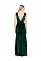 Stretch Velvet A-Line Long Sleeveless V-Back Bridesmaid Dress / Formal Dress Barrie