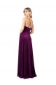 Stretch Velvet A-Line Long Sleeveless Criss Cross Back Formal Evening Gown / Prom Dress / Bridesmaid Dress Barrie