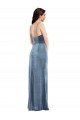 Stretch Velvet Trumpet Long Sleeveless Low Back Formal Evening Gown / Prom Dress / Bridesmaid Dress Barrie