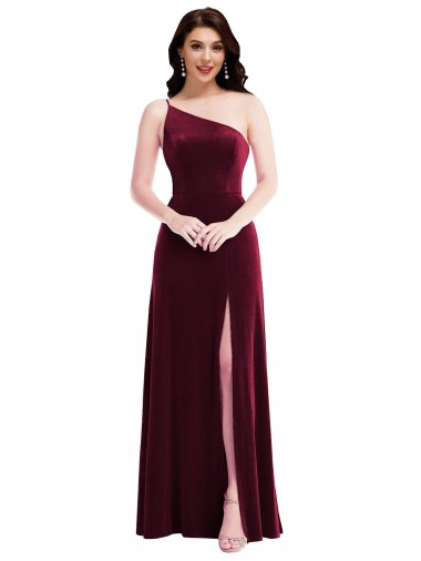 Stretch Velvet Trumpet Long Sleeveless Black Tie Evening Gown / Prom Dress / Bridesmaid Dress Barrie