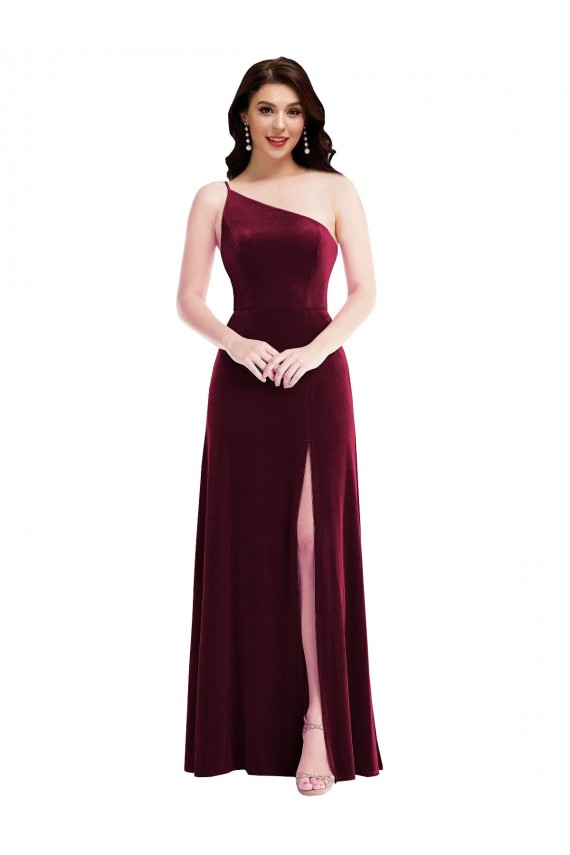 Stretch Velvet Trumpet Long Sleeveless Black Tie Evening Gown / Prom Dress / Bridesmaid Dress Barrie