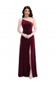 Stretch Velvet Trumpet Long Sleeveless Black Tie Evening Gown / Prom Dress / Bridesmaid Dress Barrie