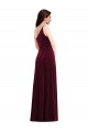 Stretch Velvet Trumpet Long Sleeveless Black Tie Evening Gown / Prom Dress / Bridesmaid Dress Barrie
